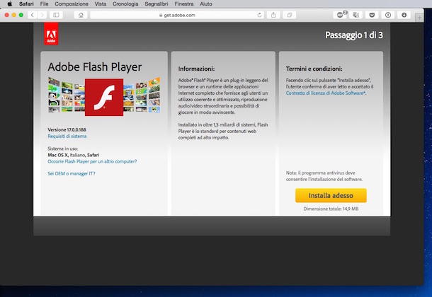 update flash player chrome mac